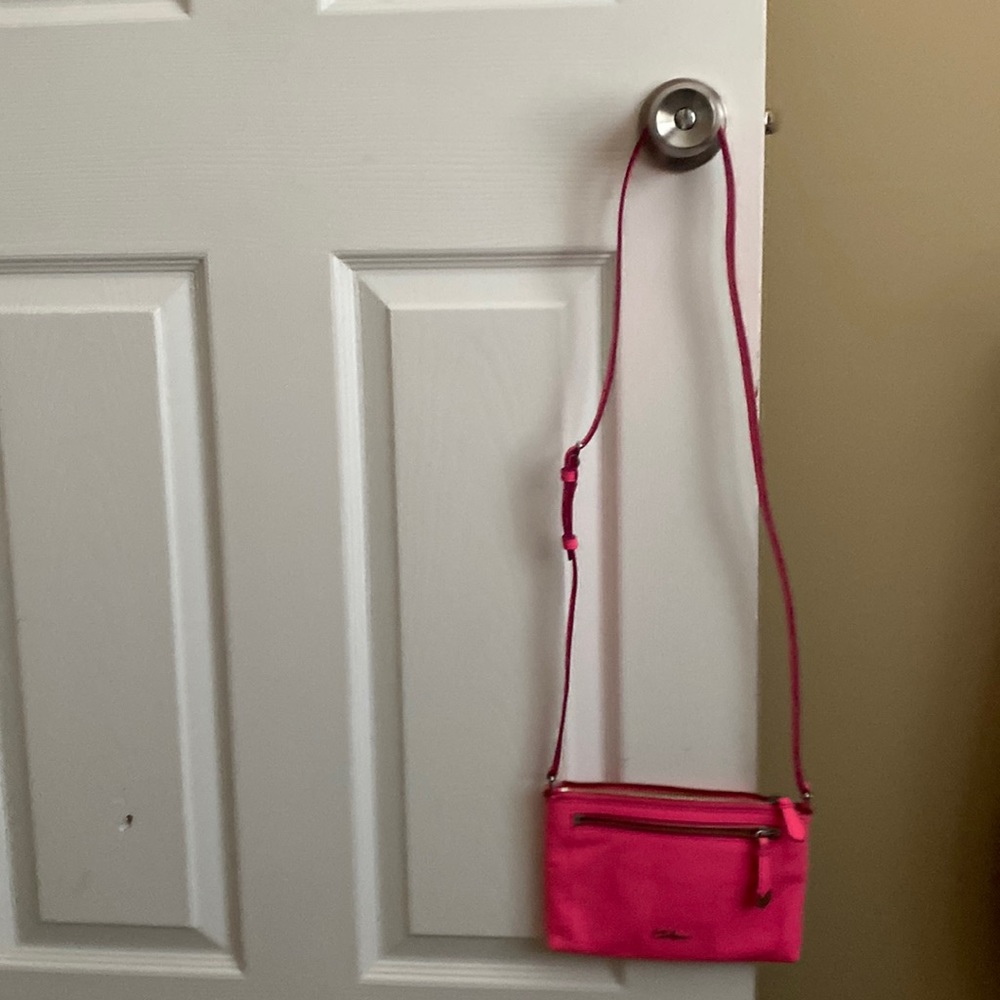 Cole Haan pink cross body used once